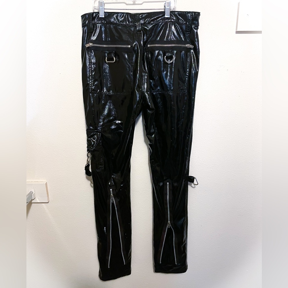 Rare Black faux leather Tripp nyc pants Daang Goodman - Picture 3 of 7